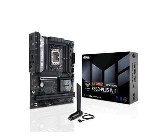 ASUS MB Sc LGA1851 TUF GAMING B860-PLUS WIFI, Intel B860, 4xDDR5, 1xUSB4, 1xDP, 1xHDMI, WiFi, ATX