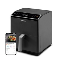 BAZAR - Cosori Dual Blaze 6.4L SMART horkovzdušná  fritéza + 5x špíz a gril. rošt, black - pošk. obal