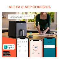 BAZAR - Cosori Dual Blaze 6.4L SMART horkovzdušná  fritéza + 5x špíz a gril. rošt, black - pošk. obal