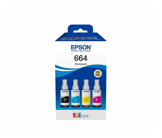 BAZAR - EPSON ink 664 EcoTank 4-colour multipack - Poškozený obal (Komplet)