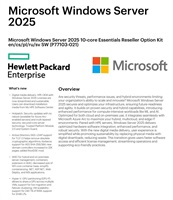 HPE Microsoft Windows Server 2025 10-core Essentials Reseller Option Kit CZ (25/50user/dev en/ru/po) OEM