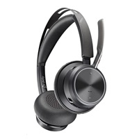 Poly Voyager Focus 2 bezdrátová náhlavní souprava, USB-A/C adaptér, stereo, nabíjecí stojánek