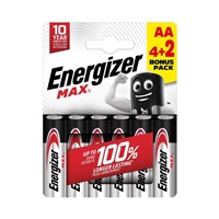Energizer LR6/6 Max AA 6 pack