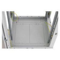 TRITON 19" stojanový rozvaděč 18U 600x1000, nosnost 800 kg, skleněné dveře, svařovaný, šedý