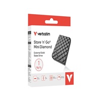 VERBATIM Externí HDD 1TB Store ‘n‘ Go Mini Diamond, USB-C, černá