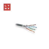 LYNX FTP kabel, Cat6, PVC (Eca), celoměděný, vnitřní, šedý, cívka 305m