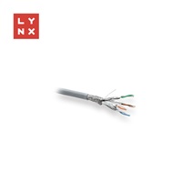 LYNX SFTP kabel, Cat6a, LSZH, celoměděný, vnitřní, šedý, cívka 500m