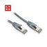 LYNX FTP patch kabel Cat5e PVC, CCA, 0,1m, šedý (balení obsahuje 10ks)
