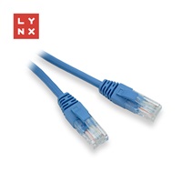 LYNX UTP patch kabel Cat5e, PVC, CCA, 20m, modrý
