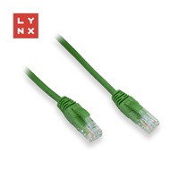 LYNX UTP patch kabel Cat5e, PVC, CCA, 7m, zelený