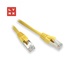 LYNX FTP patch kabel Cat5e PVC, CCA, 0,1m, žlutý (balení obsahuje 10ks)