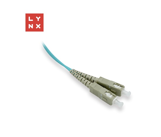 LYNX duplexní patch kabel MM, OM3, SC/SC, 50/125µm, 5m