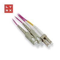 LYNX duplexní patch kabel MM, OM4, LC/SC, 50/125µm, 2m
