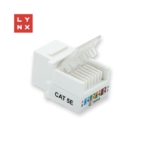 LYNX keystone UTP Cat5e, samozařevácí, 90 stp., bílý