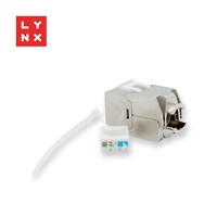 LYNX keystone, STP Cat6a, samozařezávací, stříbrný