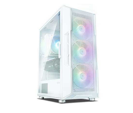 ZALMAN case I3 NEO, Mid Tower, ATX, 2xUSB 3.0, 1xUSB 2.0, 4x 120mm RGB Fan, bílá