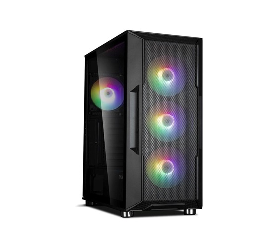 ZALMAN case I3 NEO, Mid Tower, ATX, 2xUSB 3.0, 1xUSB 2.0, 4x 120mm RGB Fan, černá