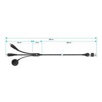 CONNECT IT Nabíjecí kabel Wirez 6v1, USB-C/USB, Lightning, Bezdrátová nabíječka na hodinky, 1.25m, černá