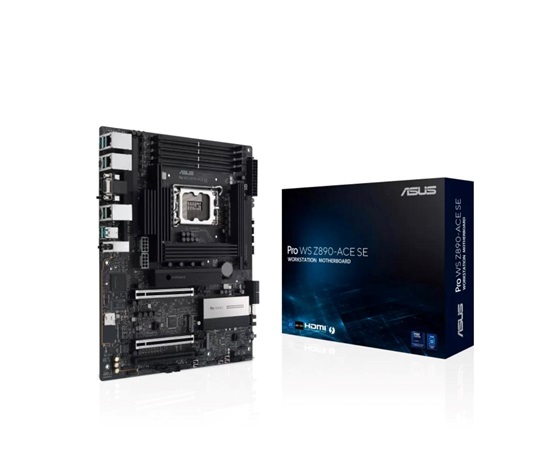 ASUS MB Sc LGA1851 PRO WS Z890-ACE SE, Intel Z890, 4xDDR5, 1xThunderbolt, 1xHDMI, 1xVGA, ATX