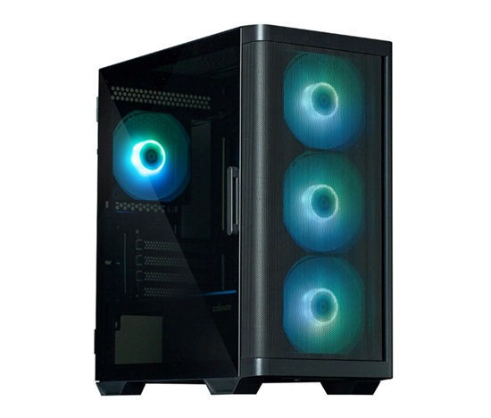 ZALMAN case M4, Mini Tower, mATX, 2xUSB 3.0, 1xUSB 2.0, 4x 120mm RGB Fan, černá