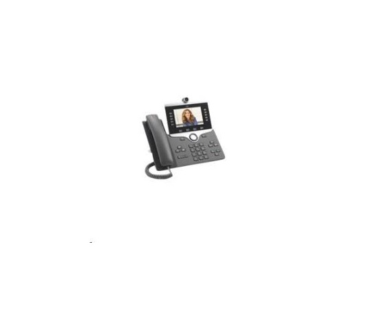 BAZAR - Cisco CP-8865-3PCC-K9=, VoIP telefon, 10line, 2xGbE, 5" displej, Wi-Fi, kamera, BT, 2xUSB, PoE - rozbaleno