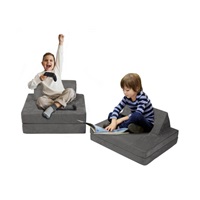 Dětská pohovka a bunkr pro děti - šedá