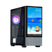 ZALMAN case Z10 DS, Mid Tower, ATX, Integrovaný Monitor, 2xUSB 3.0, 1xUSB-C, 1x ARGB + 2x 120mm Fan, černá