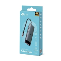 TP-Link UH6120C USB-C hub 6v1 (2xUSB3.2Gen1,1xUSB-C3.2Gen1, 1xGbE, 1xHDMI, PD 100W)