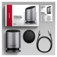 AXAGON HMC-WL9, USB 10Gbps hub s Qi, 3x USB-A, USB-C, HDMI & DP 4k/60Hz, RJ-45 GLAN, PD 100W, kábel USB-C 60cm