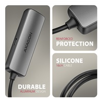 AXAGON RVC-HI8KPD, USB-C -> HDMI 2.1 redukcia / adaptér, 8K/60Hz, 4K/144Hz, HDR10+, PD100W