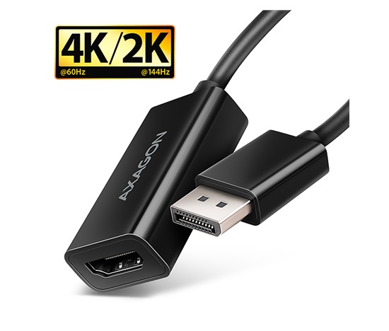 AXAGON RVD-HI20N, DisplayPort -> HDMI 2.0b redukcia / adaptér, 4K/60Hz