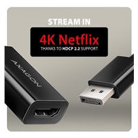 AXAGON RVD-HI20N, DisplayPort -> HDMI 2.0b redukcia / adaptér, 4K/60Hz