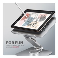 AXAGON STND-LR, hliníkový stojan pre notebooky 10„ - 17“ s nastaviteľnou výškou, uhlom a rotáciou o 360°