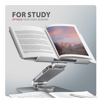 AXAGON STND-LR, hliníkový stojan pre notebooky 10„ - 17“ s nastaviteľnou výškou, uhlom a rotáciou o 360°
