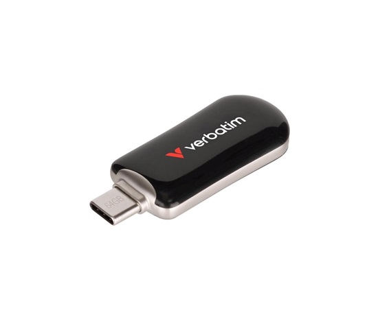 VERBATIM Flash Disk 512GB Plectra USB-C 3.0, černá