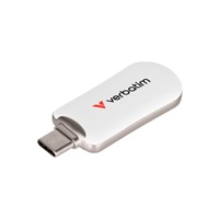 VERBATIM Flash Disk 64GB Plectra USB-C 3.0, bílá