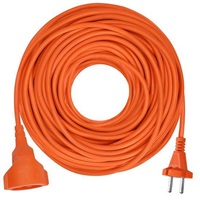 Solight 1z pohyblivý přívod - spojka, 30m, 2 x 1,5mm2, oranžová