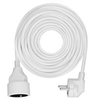 Solight 1z prodlužovací přívod - spojka, 15m, 3 x 1,5mm2, bílá