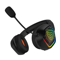 CONNECT IT Herní sluchátka s mikrofonem BIOHAZARD Blast, Bezdrátové RF 2.4GHz a Bluetooth, černá