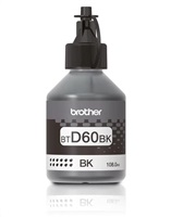 BAZAR - BROTHER INK BT-D60BK black pro T4xx, T5xx, T7xx, T9xx cca 6000 stránek, bezpigmentový - INKTANK - Poškozený obal