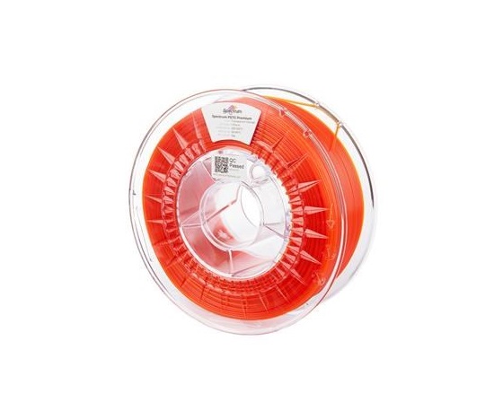 SPECTRUM Tisková struna (filament) Premium PET-G 1.75mm TRANSPARENT ORANGE 1kg