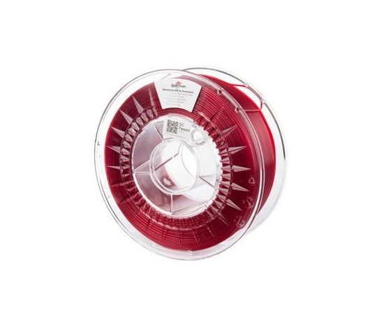 SPECTRUM Tisková struna (filament) Premium PET-G 1.75mm TRANSPARENT RED 1kg