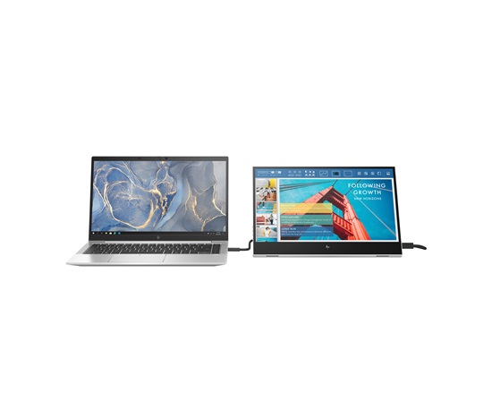 BAZAR - HP LCD EliteDisplay E14 G4 přenosný 2x USB-C monitor 14" (IPS,1920 x 1080, 16:9, 400NITS, 800:1, 5ms, 2x USB-C)