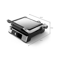 Philips 5000 Series HD6301/90 elektrický kontaktní gril, 2200 W, odkapávací nádobka, černý/kovový