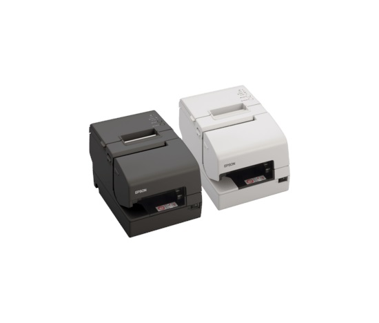 Epson TM-H6000V, MICR, cutter, USB, USB Host, RS232, Ethernet, OPOS, ePOS, white