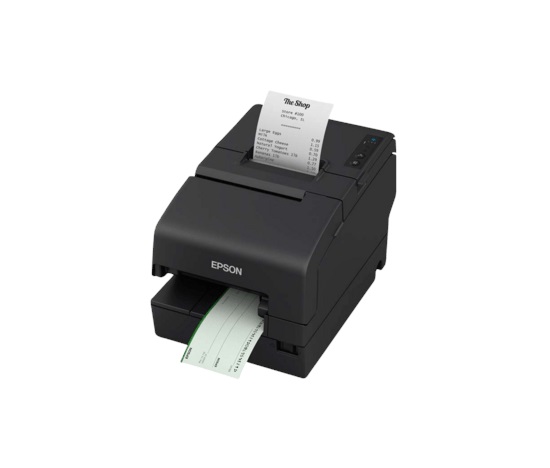 Epson TM-H6000VI, cutter, MICR, USB, poweredUSB, Ethernet, OPOS, black