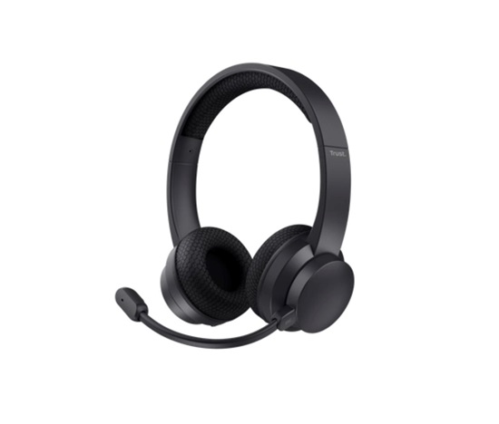 TRUST sluchátka s mikrofonem Ayda PC headset, Bluetooth, EKO Produkt, Noise-Cancelling