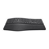 TRUST klávesnice Keyra, Ergonomická, Bezdrátová, US, černá