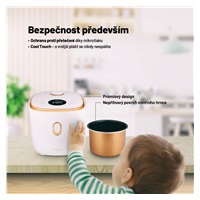 Lauben Multifunction Rice Cooker 1200WR Rose Gold Edition - rýžovar - Poškozený obal (Komplet)