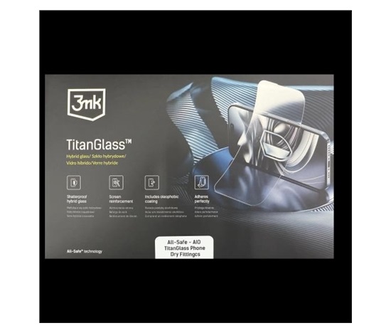 3mk All-Safe - AIO fólie TitanGlass Phone 50 ks + výměnný nůž + aplikátor + bonus 5ks TitanGlass